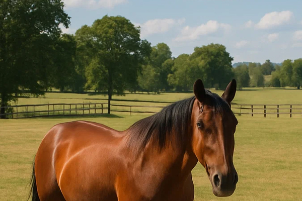 Horses in pasture
